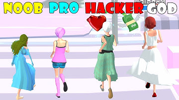 NOOB vs PRO vs HACKER vs GOD - Future Run 3D, Bride Race