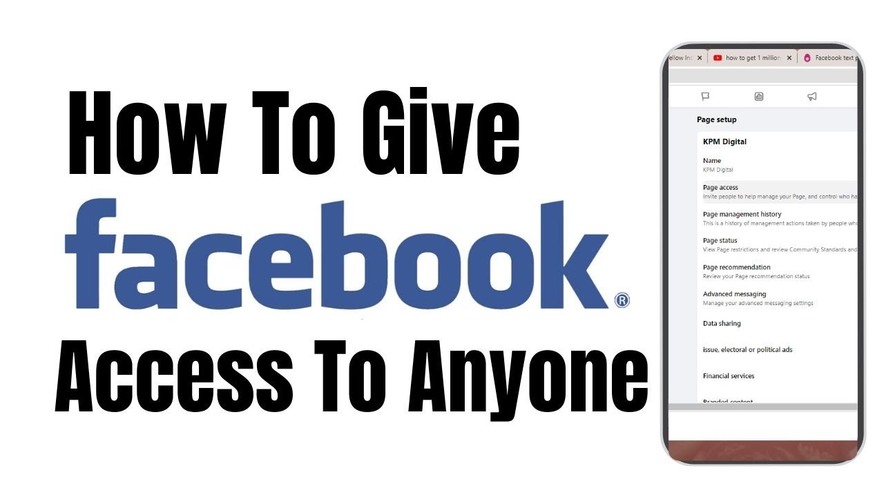 How To Give Facebook Page Access | Digital Marketing Learning - YouTube