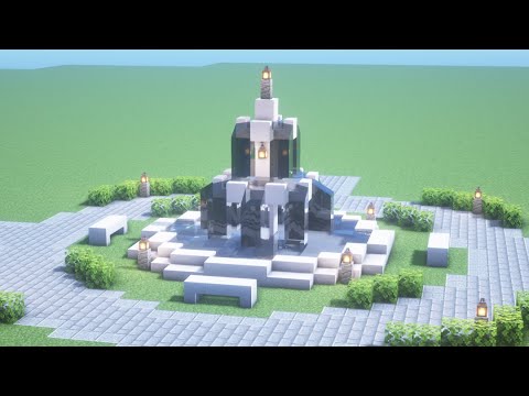 マインクラフト 簡単 噴水広場の作り方 Minecraft How To Build A Easy Fountain マイクラ建築 Youtube
