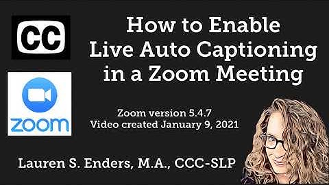 How to Enable Live Auto Captioning in Zoom