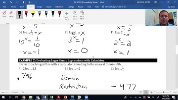 Video 3 2 Logarithmic Functions