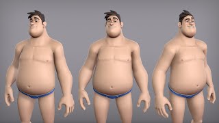Cartoon male character Harold base mesh