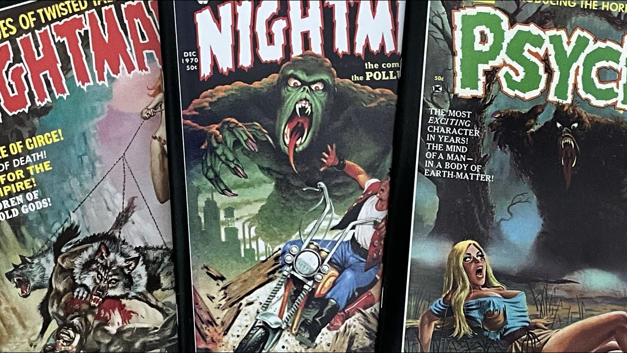 Комиксы ужасов Skywald в черно-белом исполнении