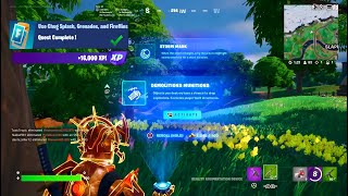 Fortnite - Use Chug Splash Grenades And Fireflies Throw Down Challenges