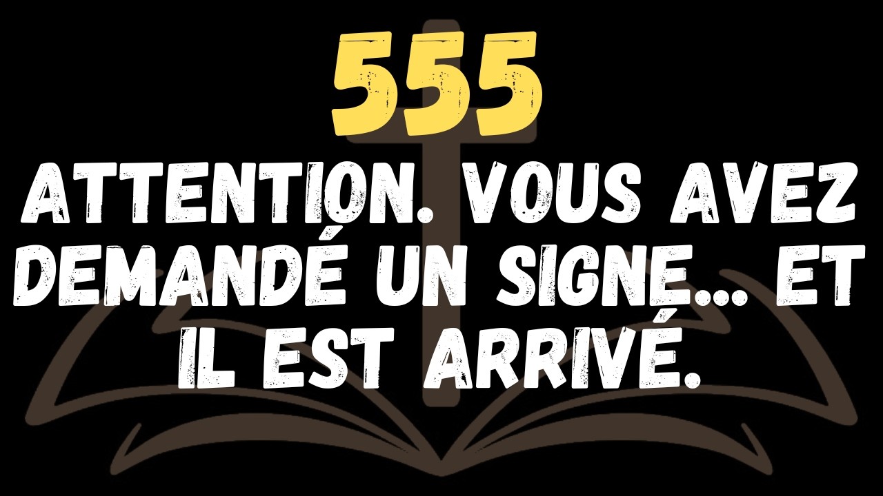 ATTENTION ! Vous avez demandé un signe    le voici  Ne l'ignorez pas aujourd'hui