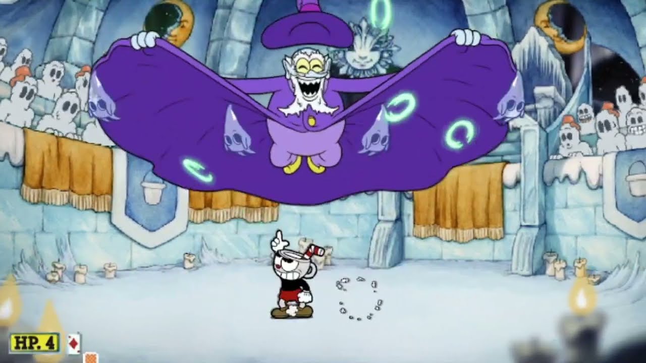 Cuphead in Scratch Mortimer Freeze Full Boss Fight [Expert] [1 Player] [S-Rank]