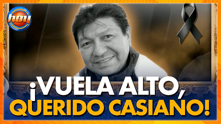 Con enorme tristeza, amigos y compañeros despiden a Carlos Casiano (Q.E.P.D.) | Programa Hoy