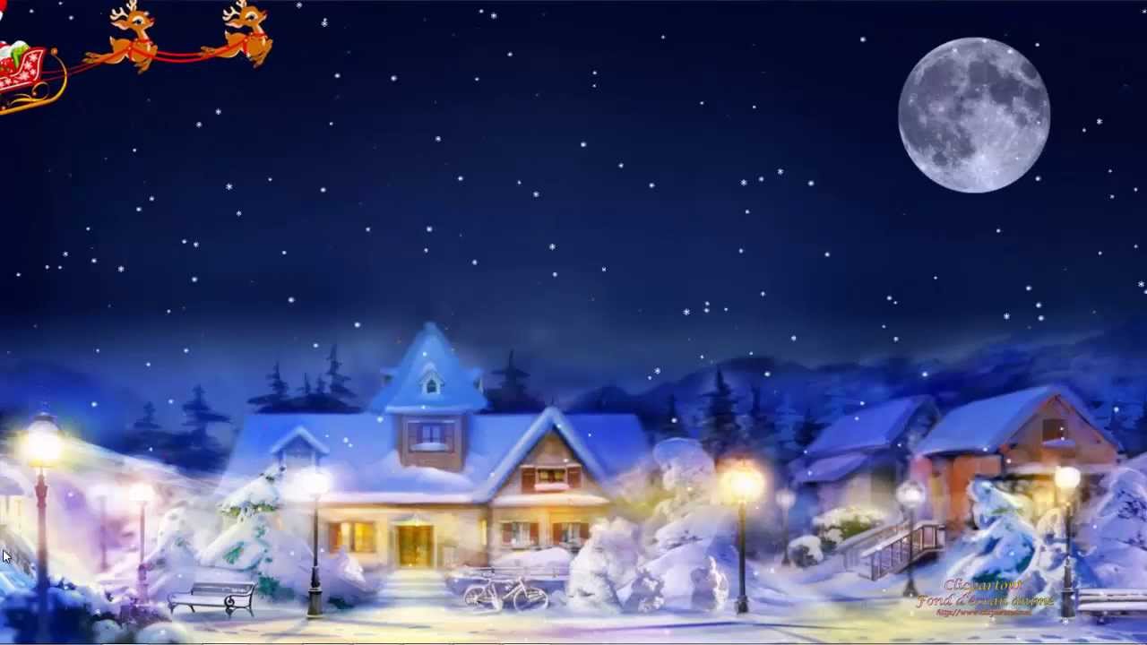 Fond écran animé + screensaver Noel étoilé 2013 - YouTube