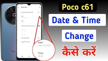 How to set date and time in Poco c61 | Poco c61 me time set kaise kare | date setting