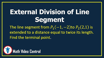 External Division of Line Segment | Geometry