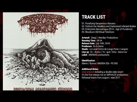 Disgorged Foetus — DISGORGED FOETUS - "Putrefying Gangrenous Abscess" teaser 2018 new MCD