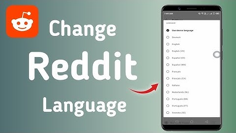 How to Change Language On Reddit App