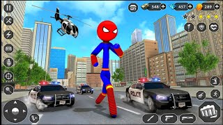 Stick Rope Hero Superhero Game screenshot 1