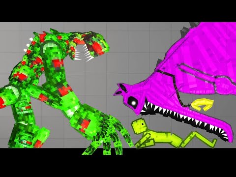 I Tested 100 Scary Myth Monsters Against Ragdolls In Melon Sandbox Playground