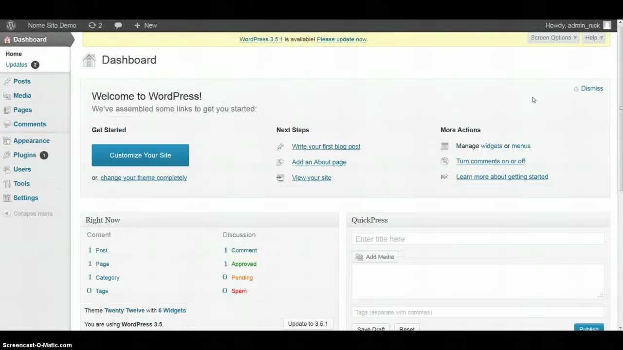 Come installare Wordpress con Fantastico YouTube