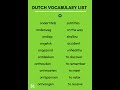 (O) Stop Struggling with Dutch! Learn Essential Vocabulary in Minutes | Easy Words with Meaning 📚 |