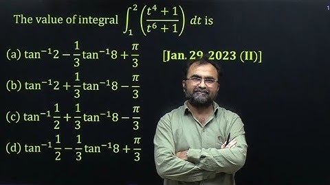 IIT JEE Main PYQ Definite Integration 29 January 2023 shift 2