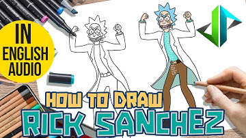 [DRAWPEDIA] HOW TO DRAW *NEW* RICK SANCHEZ from RICK & MORTY & FORTNITE - STEP BY STEP TUTORIAL