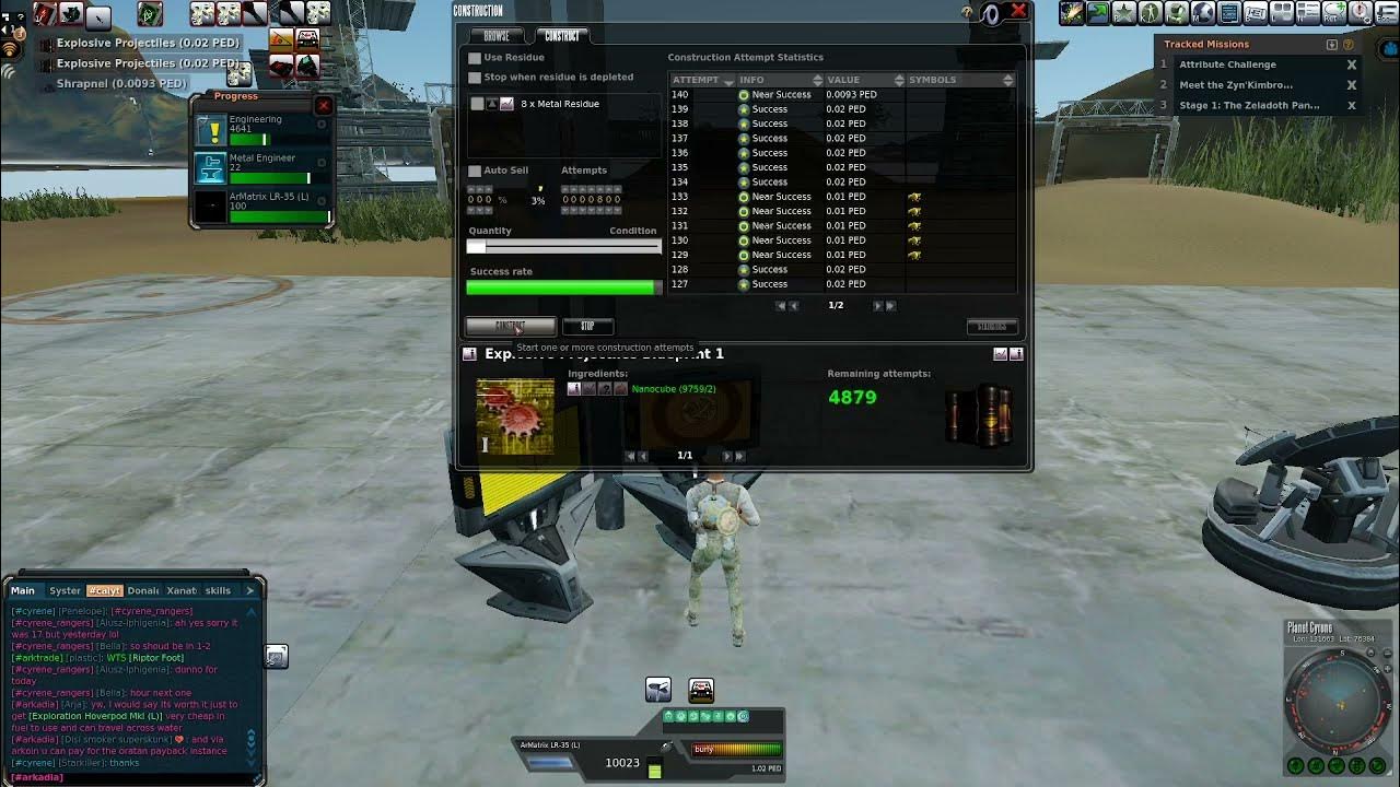 Crafting EP1 Cyrene Entropia Universe. Blueprint Hunt YouTube