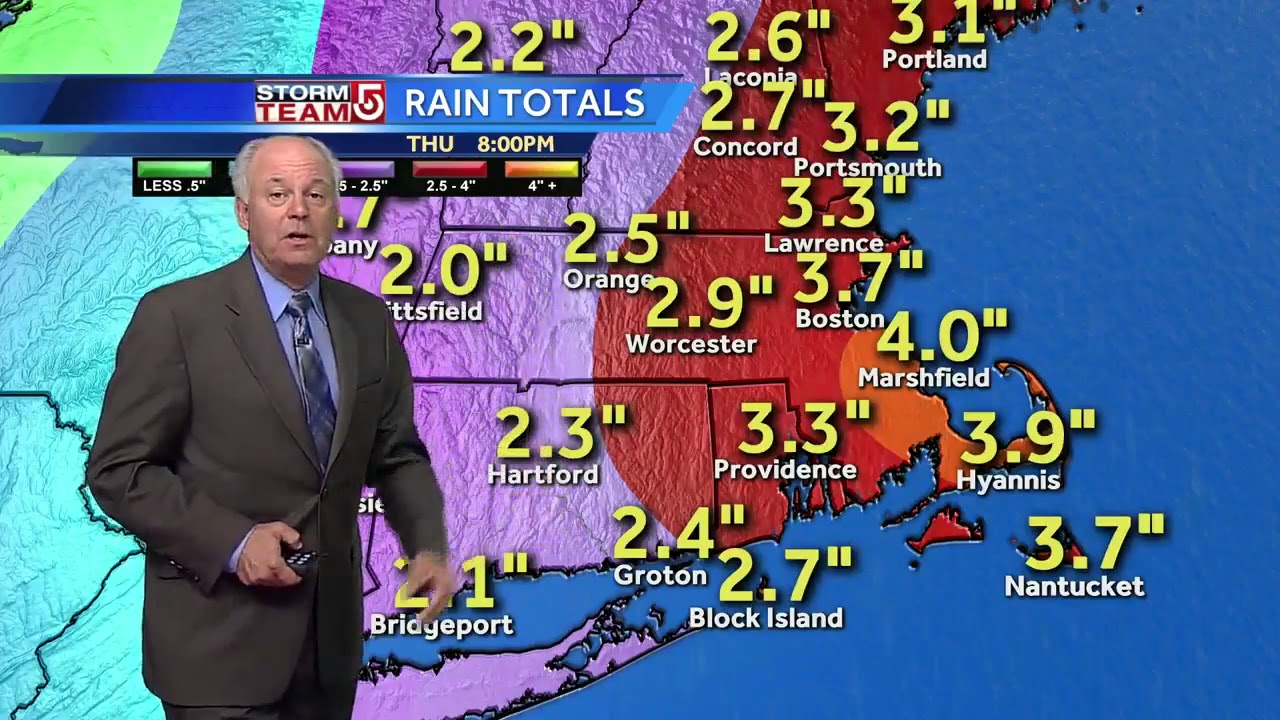 Video Boston could get almost 4 inches of rainfall YouTube