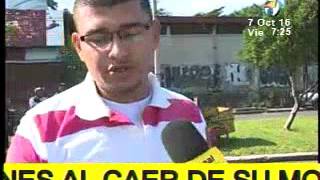 Repartidor de pan  termina con fractura expuesta al caer de su motocicleta