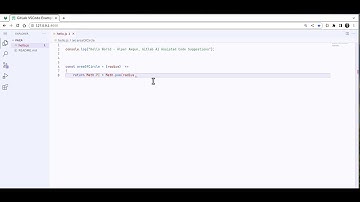 AI assisted code suggestions on web IDE