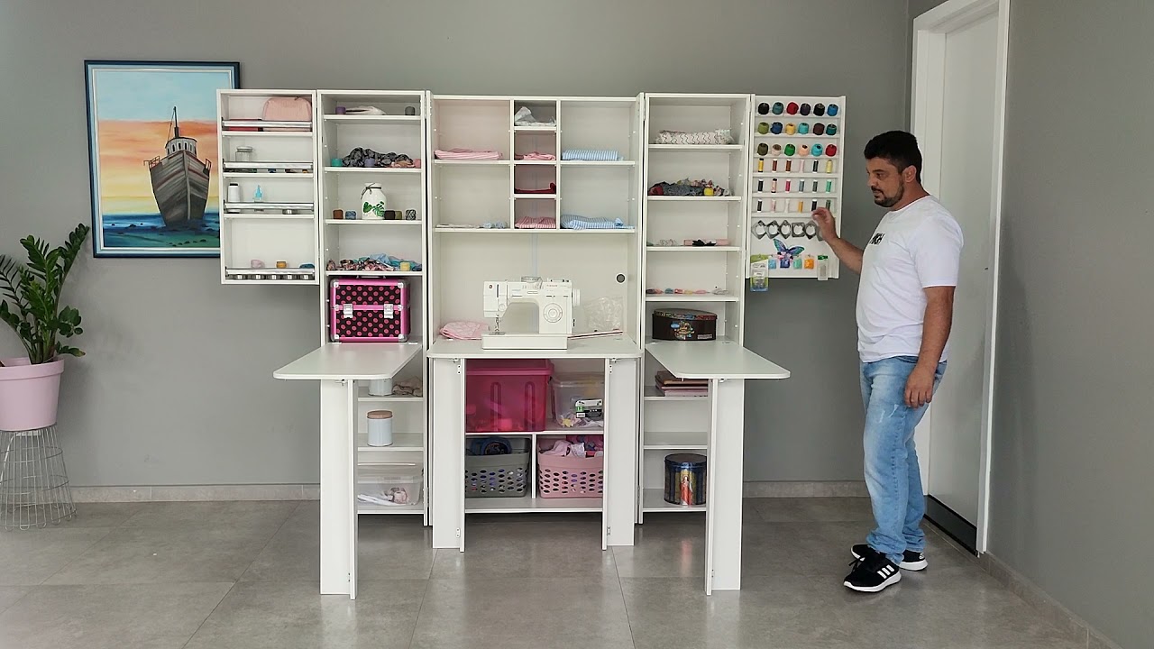Ateliê móvel para costura e artesanato M1