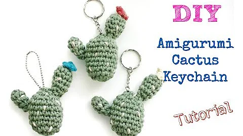 Learn to Make Adorable Crochet Cactus Keychains