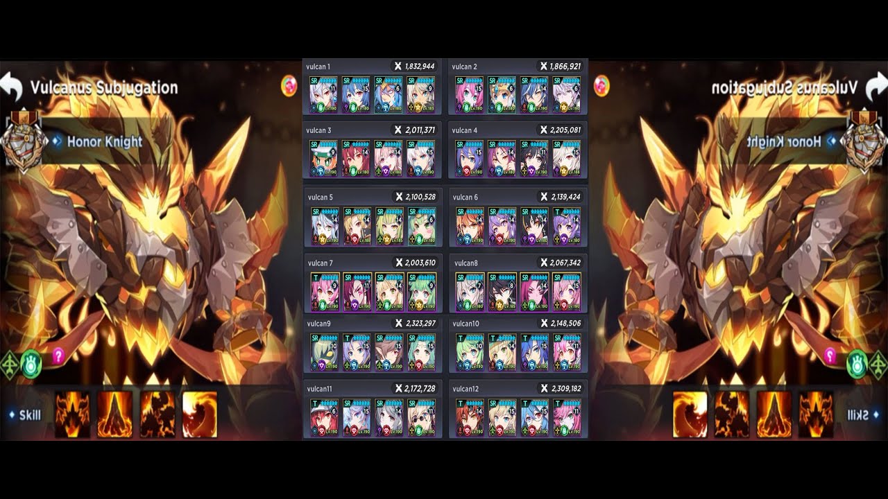 GrandChase Vulcanus Hell Furnance Honor Knight Rank 1 - 11 Feb 2023 update