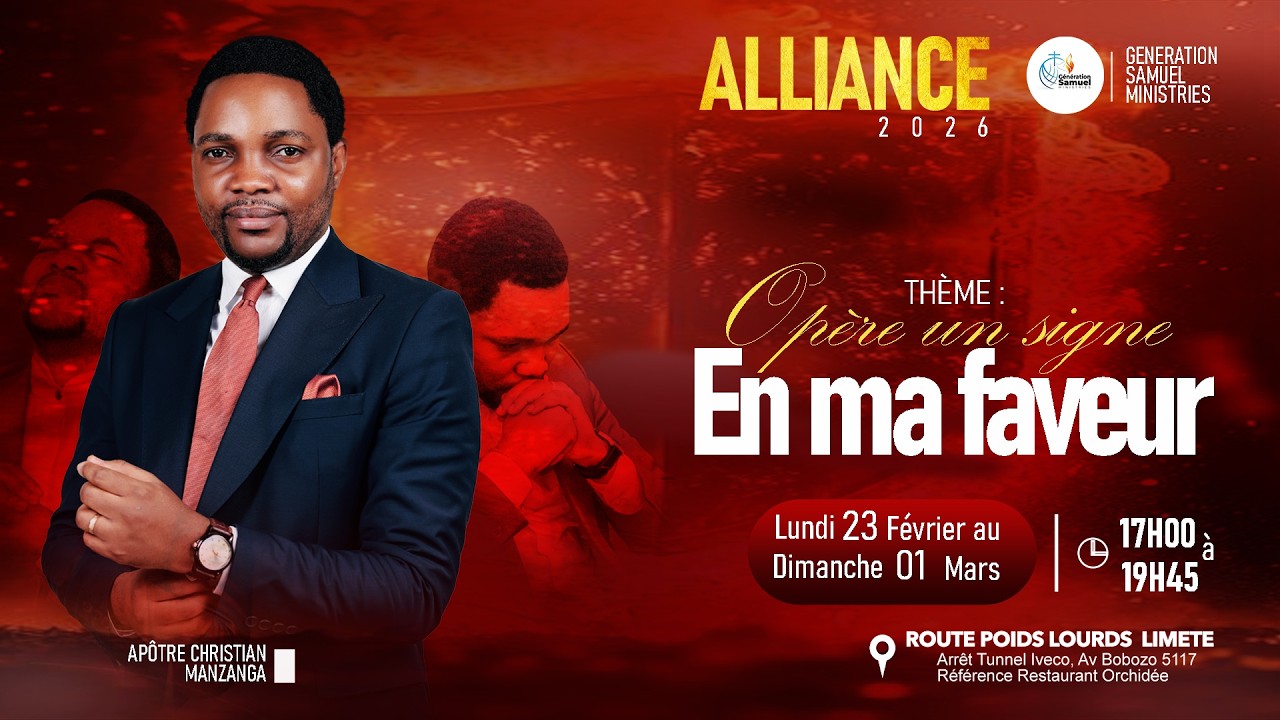 CULTE DOMINICAL 22-02-2026  | APOTRE CHRISTIAN MANZANGA