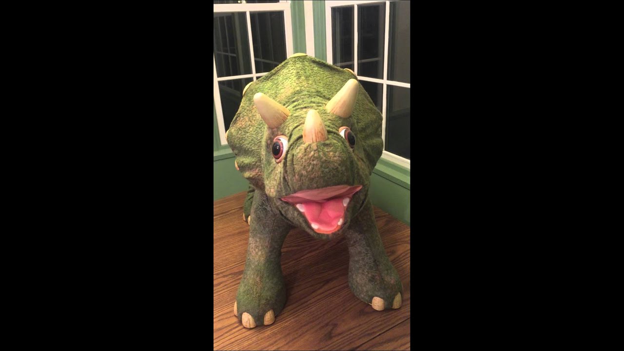 Playskool My Triceratops KOTA Ride On Dinosaur Awesome - YouTube