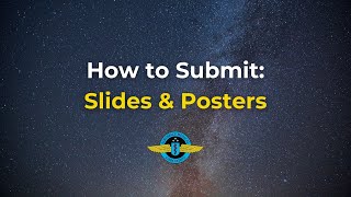 AsMA Abstract Submission Instructions: Slides & Posters