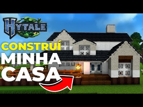 MINHA PRIMEIRA CASA NO HYTALE! Me empolguei e ficou GIGANTE 🏠✨ - Ep.04