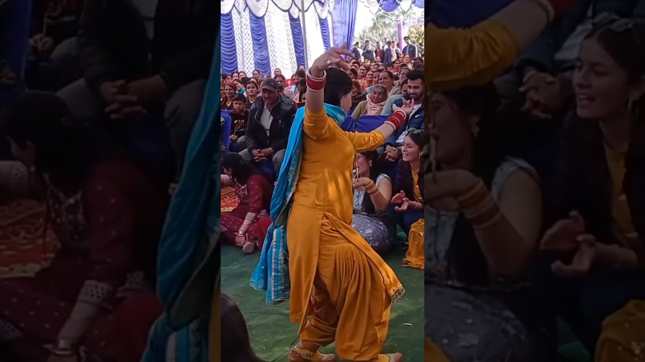 Pahari nati dance  short video Himachali  marriage  dance  paharidance  nati  shorts  mehfil