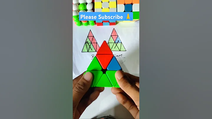 HOW TO SOLVE PYRAMINX CUBE🥶😱|| #trending #rubikscube #shorts #ytshorts #cubing #Badshshofcube