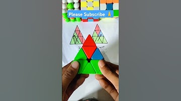HOW TO SOLVE PYRAMINX CUBE🥶😱|| #trending #rubikscube #shorts #ytshorts #cubing #Badshshofcube