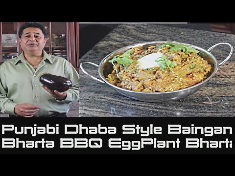 Punjabi Dhaba Style Baingan Bharta Curried Bbqed Eggplant Bharta Recipe-11-08-2015