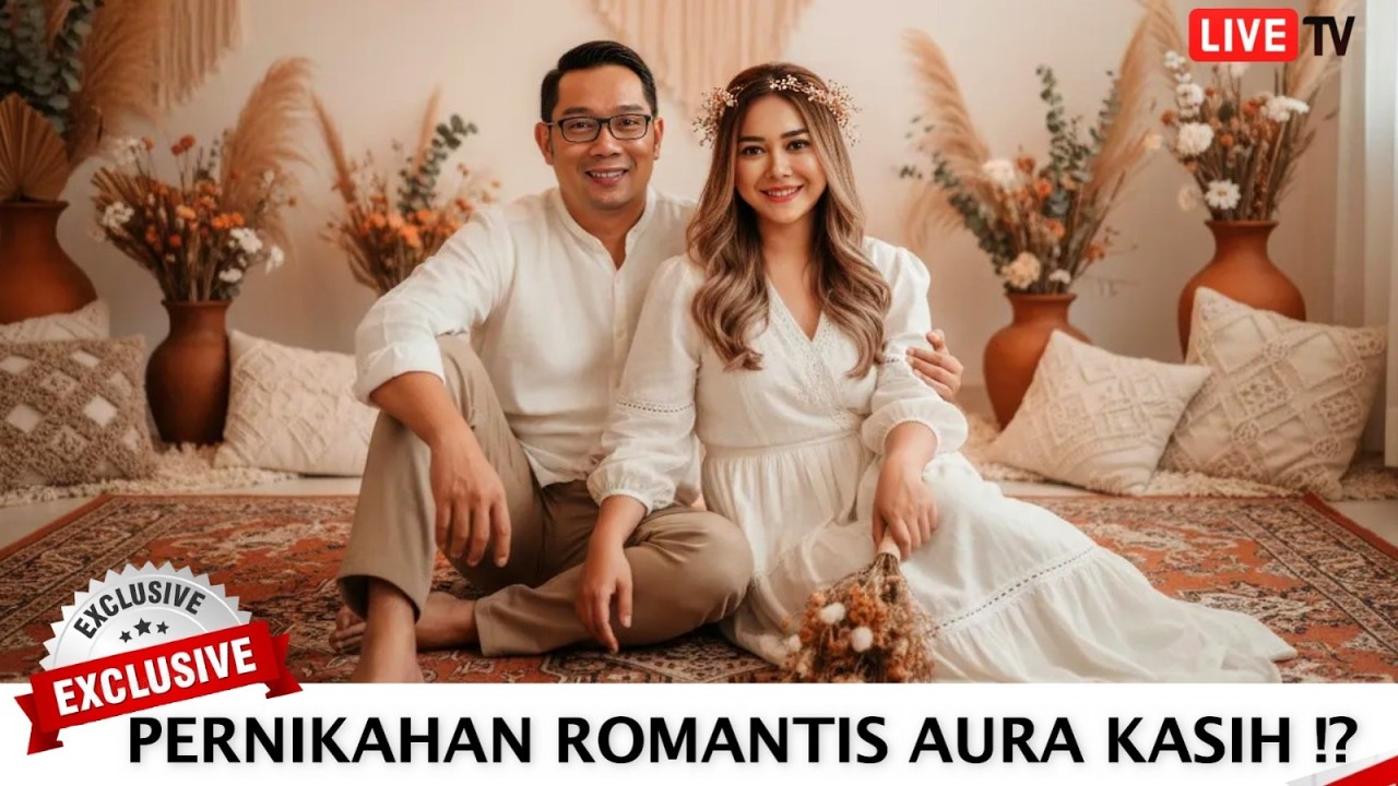 Full Romantis ! Pernikahan Aura Kasih & Ridwan Kamil Digelar Tertutup, Semua Dibuat Baper Total