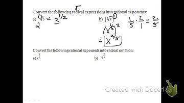 7.1: nth roots and rational exponents