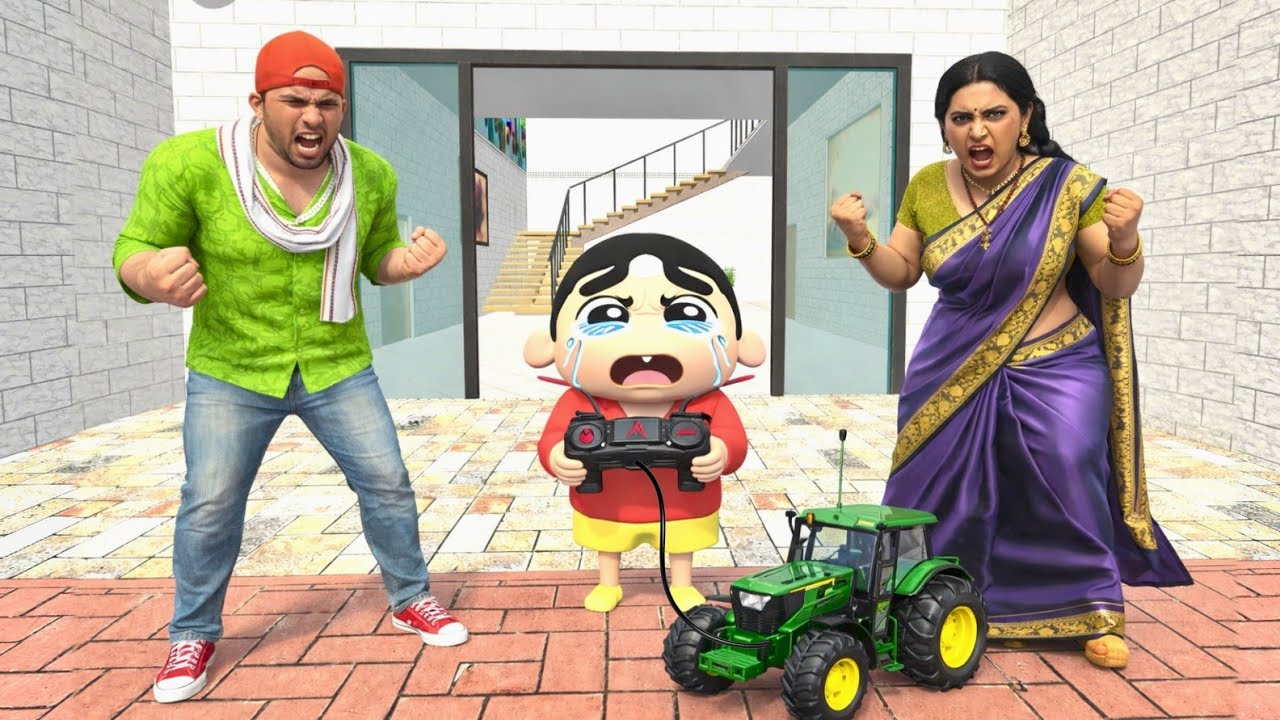 SHINCHEN 🤩 NE NOBITA KA RC 🚜 TRACTOR TOD DIYA 😱 INDIAN THEFT AUTO GAME 