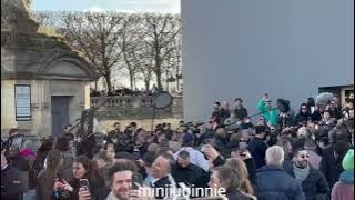 230120 JIMIN BTS arriving at Dior runway show, Paris Fashion Week