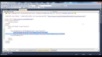 Dropdownlist in asp net Part 16
