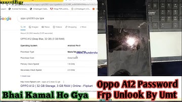 Oppo A12 (CPH2083) Phone Password Frp Unlook By Umt/ How To Unlook Oppo A12 Phone With Umt 100% WORK