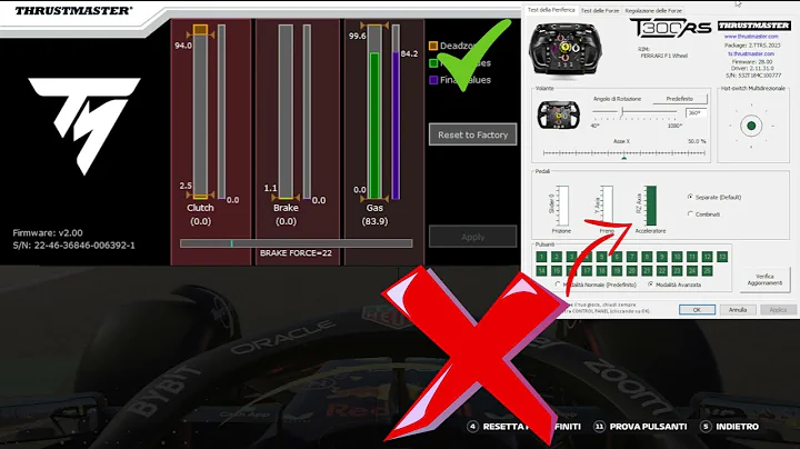 Thrustmaster T300RS - T-LCM Full gas problem - FIX IN COMMENT
