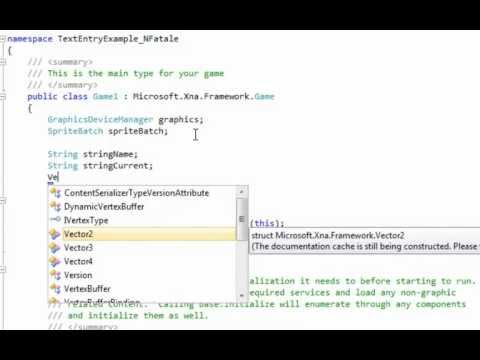 XNA 4 Course I Ch 20 02 Add Class Level Variables
