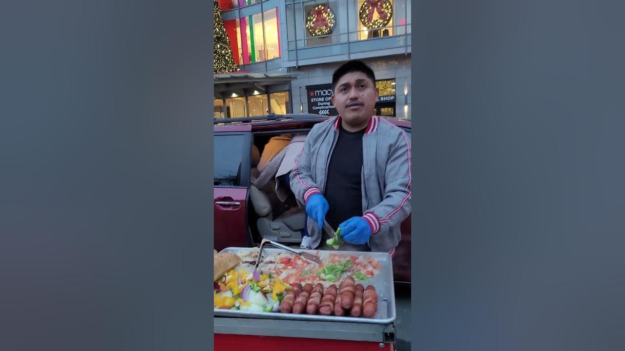Street Hot Dogs Vendor in San Francisco
