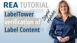 Verifying labels with the REA LabelTower Wealth