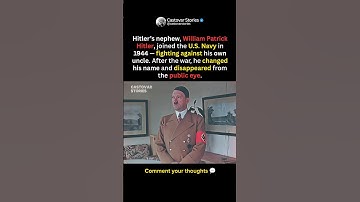 Hitler’s Nephew Fought for the U.S. Army #shorts