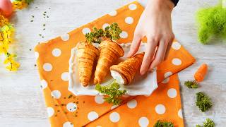 3 Adorable Snacks For A Hoppy Easter: Deviled Egg Easter Baskets, Bunny Avocados & Carrot Croissants by Scrumdiddlyumptious 47,622 views 1 month ago 1 minute, 33 seconds