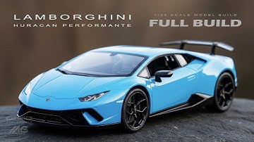 Full Build | Lamborghini Huracan Performante | Aoshima | 1/24 | Scale Model Build | Step by Step |